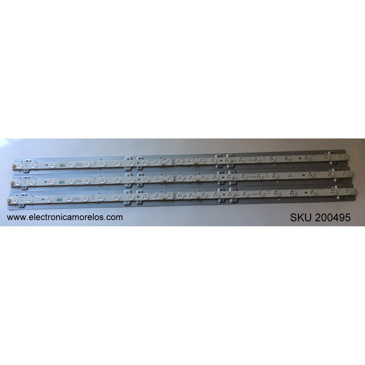 KIT DE LED PARA TV / FUNAI U3AU3XH / A3AU0UH / 1EM030405T2 / UDULED0SM015 REV.A / MODELO LF501EM5F DS1